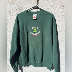 Marvin the Martian green crew neck sweater